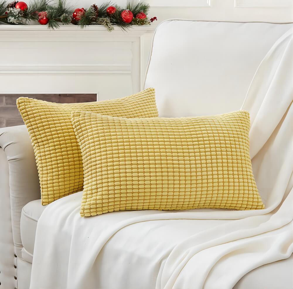 Corduroy Decorative Throw Pillow Covers