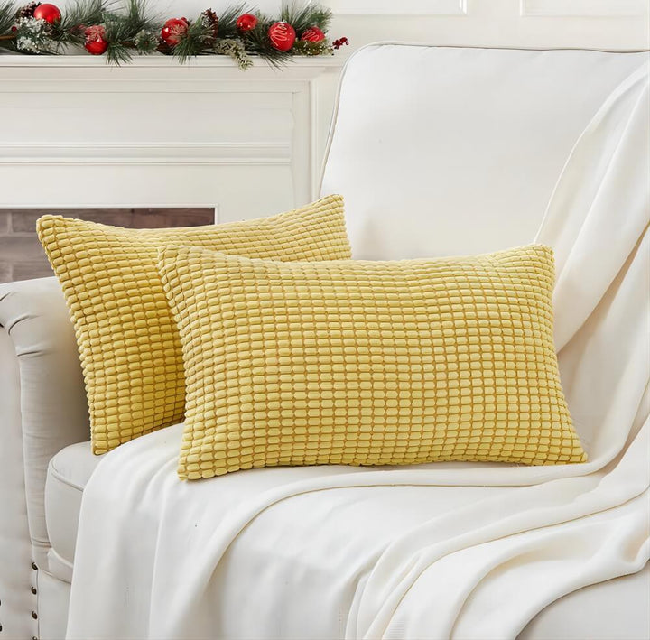 Corduroy Decorative Throw Pillow Covers